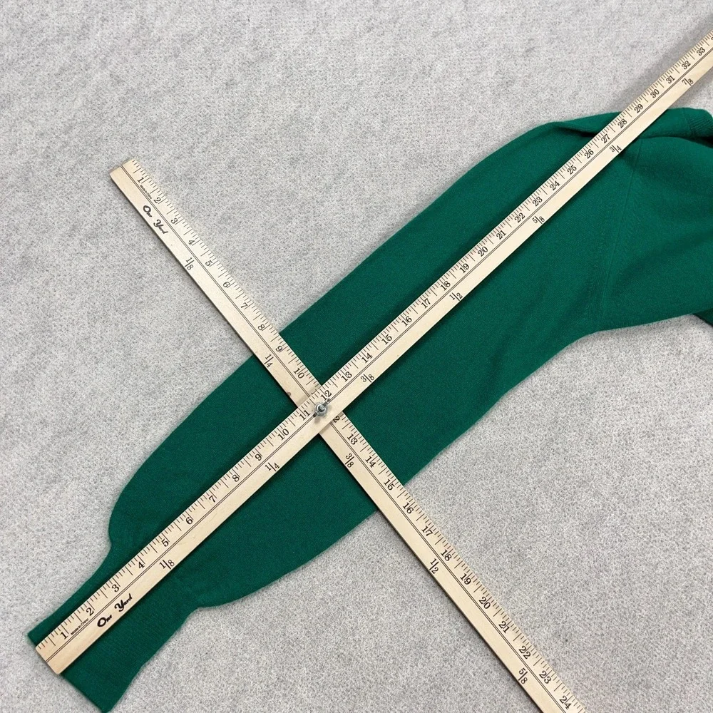 The Masters Sweater Men Medium Green V Neck Pullover Golf Orlon Acrylic 90s - Picture 9 of 10